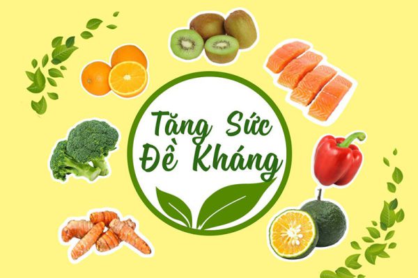 Bổ sung rau xanh, hoa quả để tăng đề kháng cho cơ thể