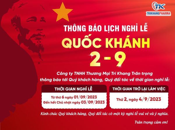 Thông báo lịch nghỉ lễ Quốc khánh 2/9/2023