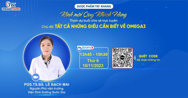 Trí Khang Pharma tổ chức thành công Hội thảo online cùng PGS.TS.BS Lê Bạch Mai