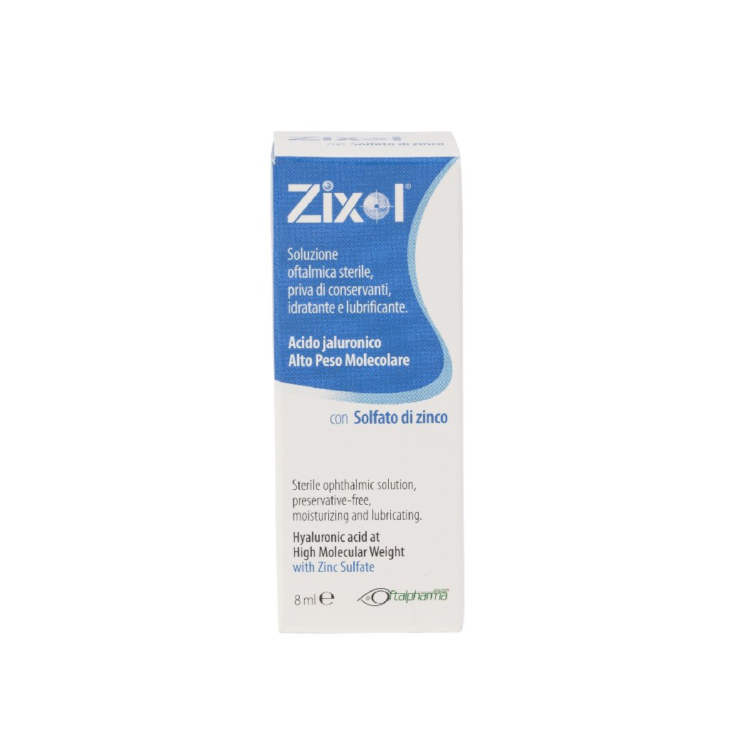 Artificial tear Zixol Pluridose - Solution help moisturize, protect, and heal the eyes