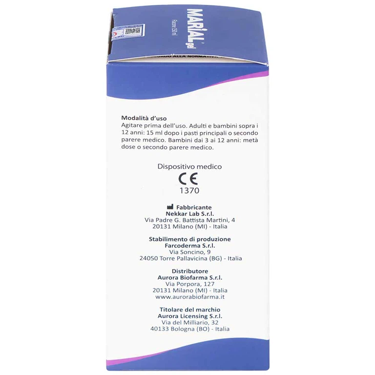 Marial Gel - Chống trào ngược dạ dày thực quản, họng thanh quản, bảo vệ phục hồi tái tạo niêm mạc bị tổn thương (Chai 150ml)