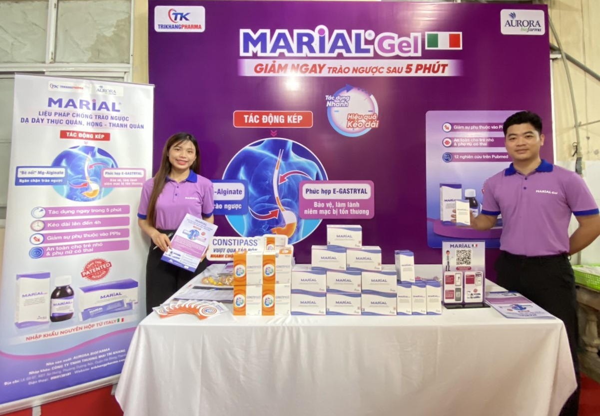 Marial Gel được PGS.TS Nguyễn Duy Thắng - Chủ tịch Hội Tiêu hóa Hà Nội giới thiệu tại Hội thảo khoa học chuyên đề: Bệnh viêm loét dạ dày, trào ngược dạ dày thực quản