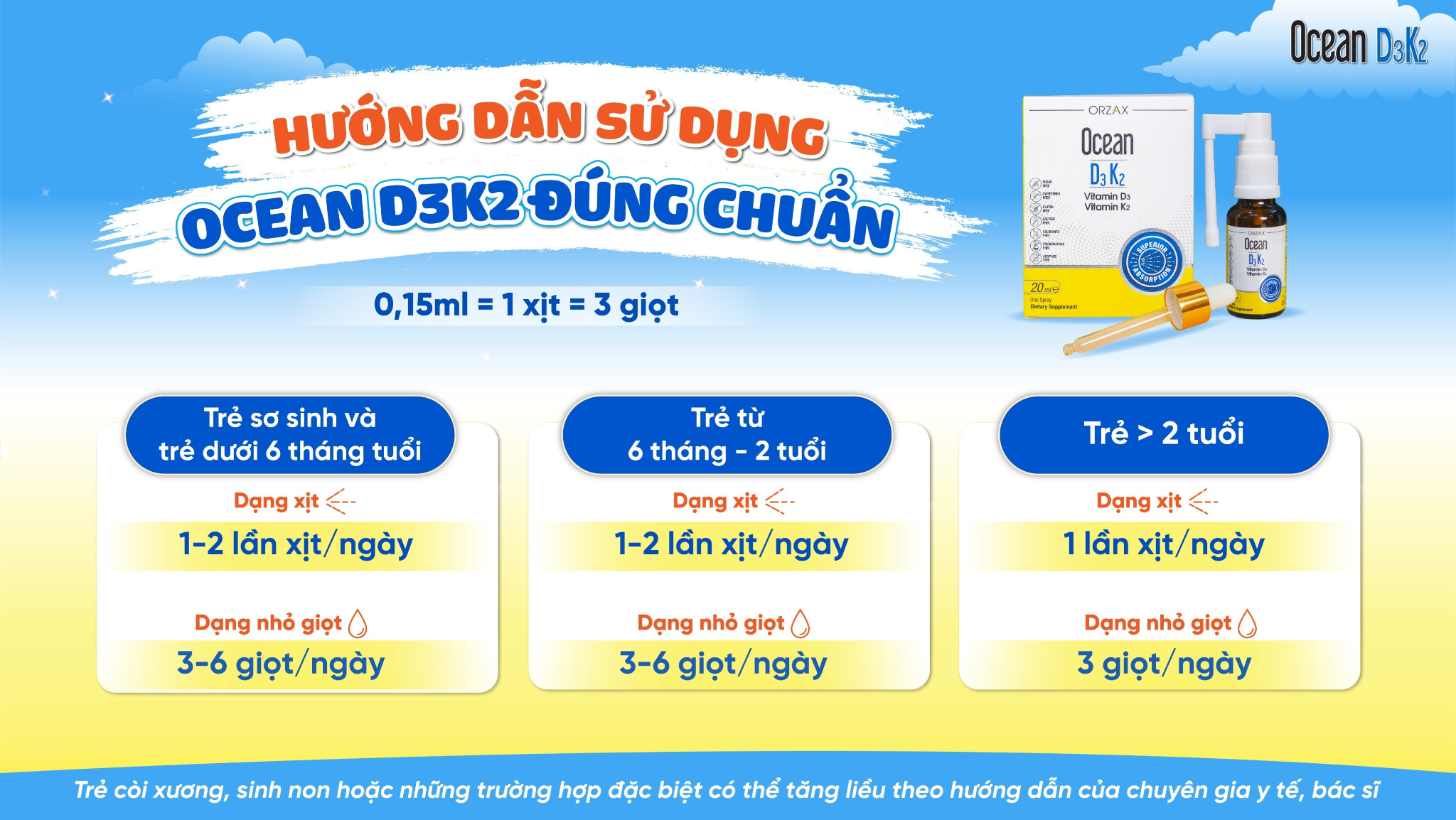 Ocean D3K2 - Trợ thủ giúp con cao lớn vượt trội